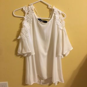 White lace top
